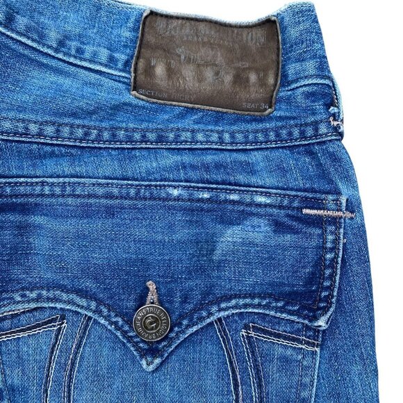 Vintage True Religion Jeans Size 34 RICKY Blue - Picture 5 of 7